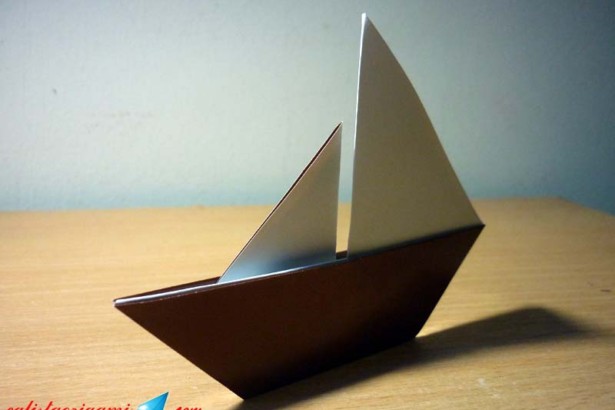 Cara Membuat Perahu Layar Kertas :: Origami Perahu Kertas