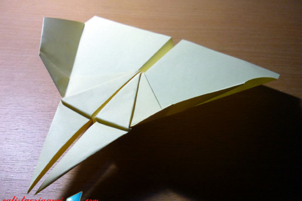 Cara Membuat Pesawat Kertas Double Needle :: Origami Pesawat Kertas