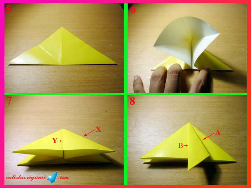 Cara Membuat Origami Ikan Kecil Nan Imut - Origami Binatang